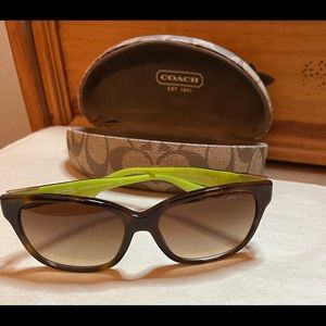 Sunglass lot - 9 pair including a Coach pair and a Guess pair